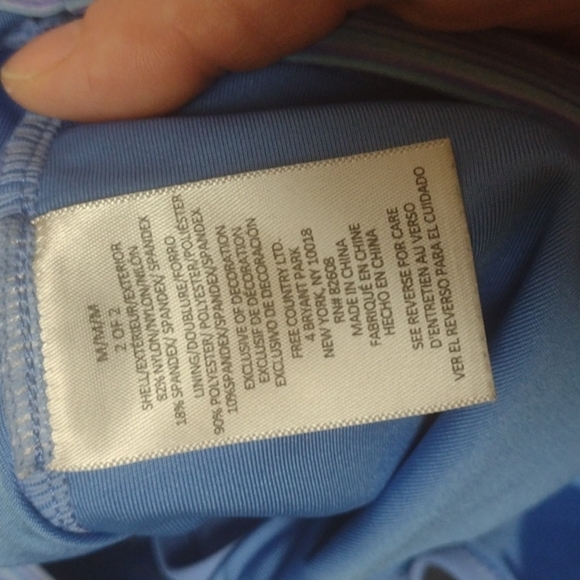 Free COUNTRY - swim bottom gray blue size 8 (8-10) - Picture 5 of 5